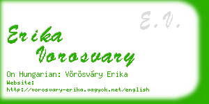 erika vorosvary business card